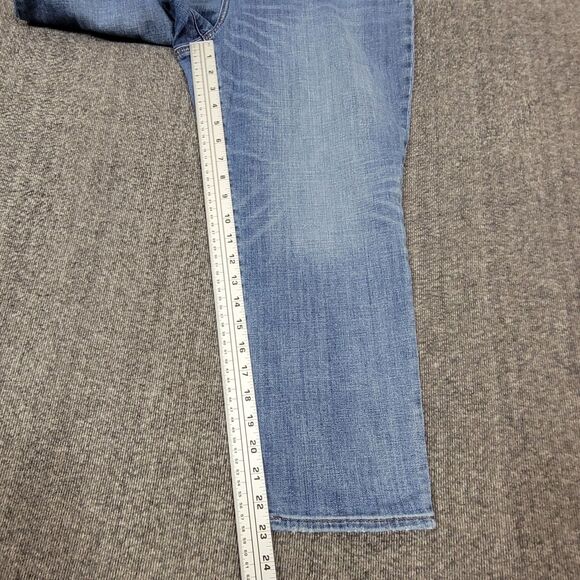 Chicos Jeans 2.5P Womens 14P Blue So Slimming Girlfriend Slim Leg Crop Stretch - Picture 5 of 12